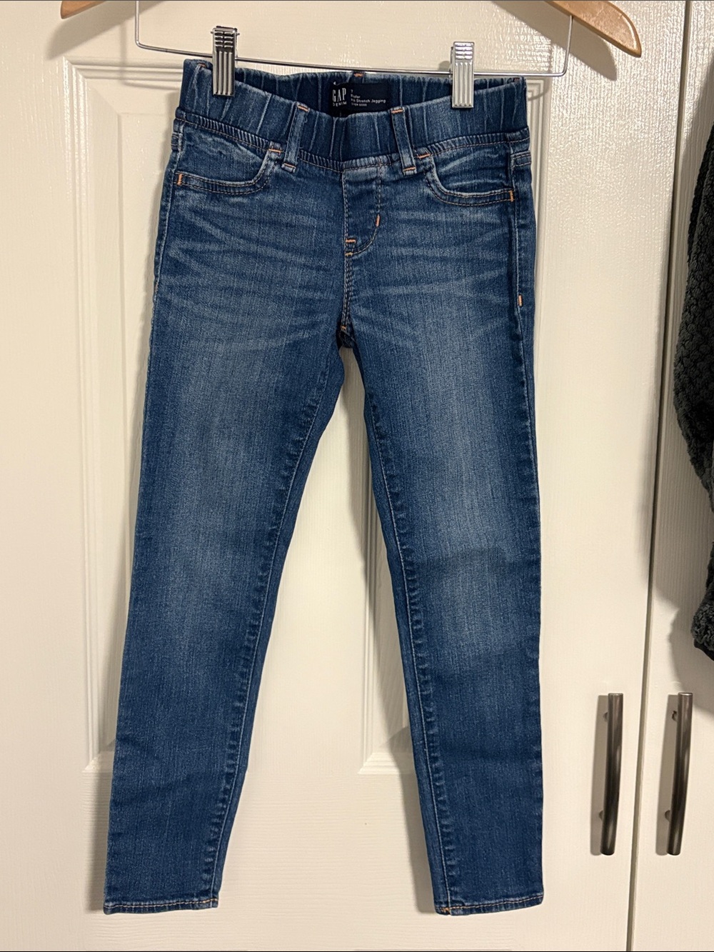 GAP kids girls denim high stretch jegging size 7 regular